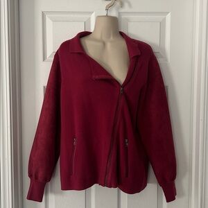 Sioni Cranberry Soft Knit Jacket